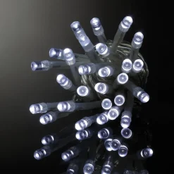 Guirlande électrique 80 Led blanche 3 m fil vert