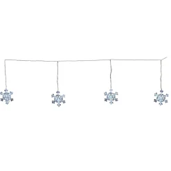 Guirlande électrique bannière de flocons 50Led