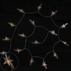 Guirlande électrique exterieur 40 etoiles filantes blanc chaud