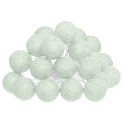 Guirlande LED - 20 boules - vert céladon - L435 cm - Atmosphera