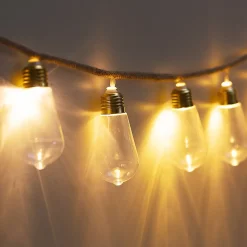 Guirlande LED 10 ampoules - métal L165 cm - Atmosphera