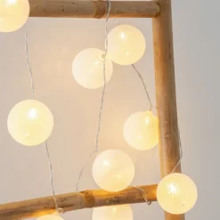 Guirlande LED 20 boules - blanc L435 cm - Atmosphera