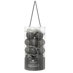 Guirlande LED 20 boules - noir L435 cm - Atmosphera