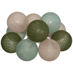 Guirlande LED à piles 10 boules- Marron- Atmosphera