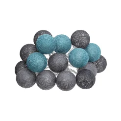 Guirlande LED à piles 16 boules- Multicolore- Atmosphera