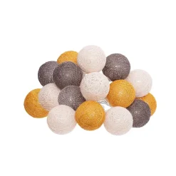 Guirlande LED à piles 16 boules- Multicolore- Atmosphera