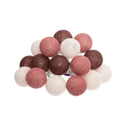 Guirlande LED à piles 16 boules- Multicolore- Atmosphera