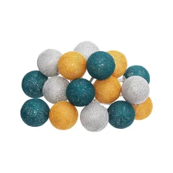 Guirlande Led pile 16 boules Tropi D3,5cm - Atmosphera