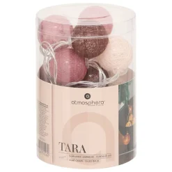 Guirlande Led pile 16 boules Dune D3,5cm - Atmosphera