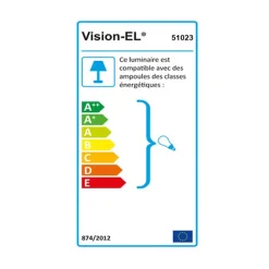 Guirlande LED Plat Noir 10 Douilles B22 10m étanche IP44