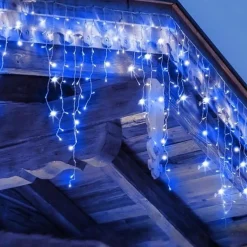 Guirlande LED Rideaux 320LED 220V 3m IP44 8 modes - Bleu - SILAMP