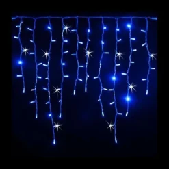 Guirlande LED Rideaux 320LED 220V 3m IP44 8 modes - Bleu - SILAMP