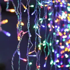 Guirlande LED Rideaux 320LED 220V 3m IP44 8 modes - Multicolore - SILAMP