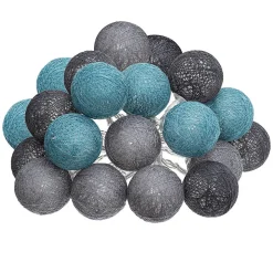 Guirlande Led Secteur 20 Boules Assortiments D 6 Box- Multicolore- Atmosphera