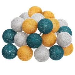 Guirlande Led Secteur 20 Boules Assortiments D 6 Box- Multicolore- Atmosphera