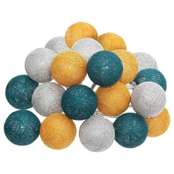 Guirlande Led secteur 20 boules tropical D6cm - Atmosphera