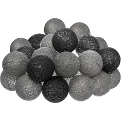 Guirlande Led secteur Smoky 20 boules D6cm - Atmosphera