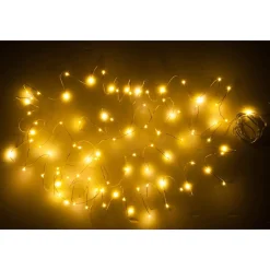 Guirlande luminaire doré avec 90 led blanches L9m