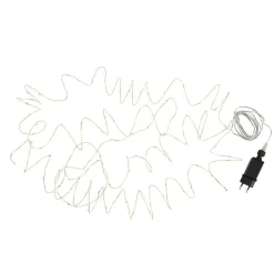 Guirlande luminaire doré avec 90 led blanches L9m