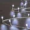 Guirlande lumineuse 100 led 10m avec timer extérieur blanc froid fil transparent - feeric lights & christmas