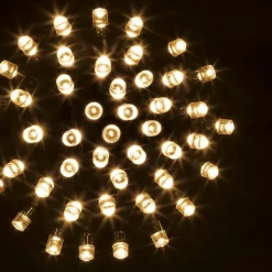 Guirlande lumineuse 500 led 50m avec timer extérieur blanc chaud fil vert - feeric lights & christmas