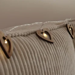 Guirlande lumineuse coeur en bois - Chromex