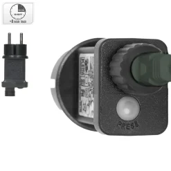 Guirlande lumineuse de Noël ECD Germany multicolore 36m 1800 LEDs minuterie IP44 intérieur extérieur