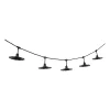 Guirlande lumineuse d'extérieur guinguette musette noir 10 ampoules 6m IP44 E27 220V Corep