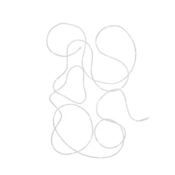 Guirlande lumineuse en plastique blanc 5m