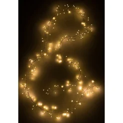 Guirlande lumineuse en plastique blanc 2m