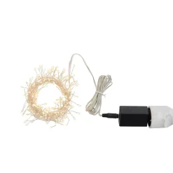 Guirlande lumineuse en plastique blanc 2m