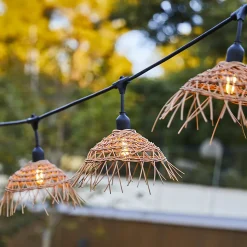 Guirlande lumineuse extérieur en polyrotin connectable 10 LED IP64 E27 L.6M Lumisky Hawaii Light