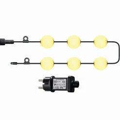 Guirlande lumineuse extérieur connectable 6 LED boules IP67 L.5,5 M Lumisky Bolly Light