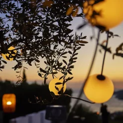 Guirlande lumineuse extérieur connectable 6 LED boules IP67 L.5,5 M Lumisky Bolly Light