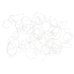 Guirlande lumineuse fil en Plastique Argent 15x15x5,5cm
