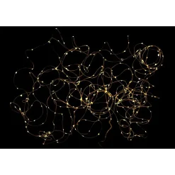 Guirlande lumineuse fil en plastique doré 300x0,5x0,5cm