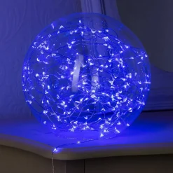 Guirlande lumineuse intérieur 2m bleu 20 led à piles - feeric lights & christmas