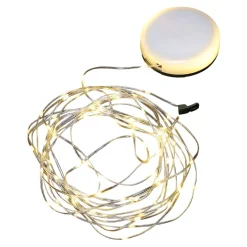 Guirlande lumineuse LED extérieur batterie USB rechargeable IP44 L.9,9 m GoodHome