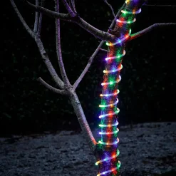 Guirlande lumineuse LED intérieure et extérieure multicolore câble noir 8 m