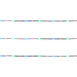 Guirlande lumineuse LED intérieure et extérieure multicolore câble noir 8 m