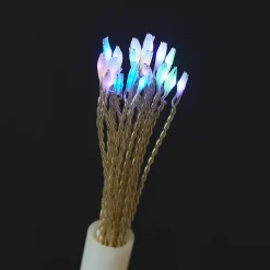 Guirlande lumineuse LED intérieure multicolore câble transparent 8 fonctions 3 m