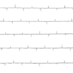 Guirlande lumineuse LED intérieure multicolore câble transparent 8 fonctions 11,14 m