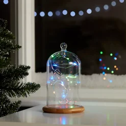 Guirlande lumineuse LED intérieure multicolore câble argenté 1,8 m