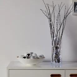 Guirlande lumineuse LED intérieure blanc froid câble argenté 8 m