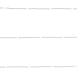 Guirlande lumineuse LED intérieure blanc chaud câble argenté 8 m