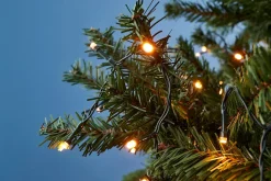 Guirlande lumineuse LED intérieure blanc chaud câble vert 8 fonctions 11 m