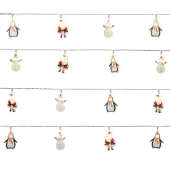 Guirlande lumineuse LED intérieure blanc froid et blanc chaud câble transparent 3,15 m décor personnage