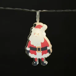 Guirlande lumineuse LED intérieure blanc froid et blanc chaud câble transparent 3,15 m décor personnage