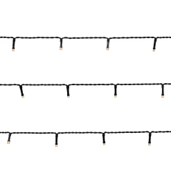 Guirlande lumineuse LED intérieure et extérieure blanc chaud câble vert 5,2 m