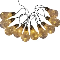 Guirlande lumineuse LED solaire Ampoule extérieur plastique claire transparente avec LED intégrée